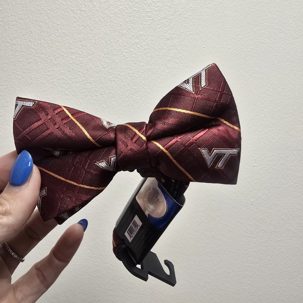Virginia Tech Hokies Bow Ties Pretied Hokies Bow Tie NWT